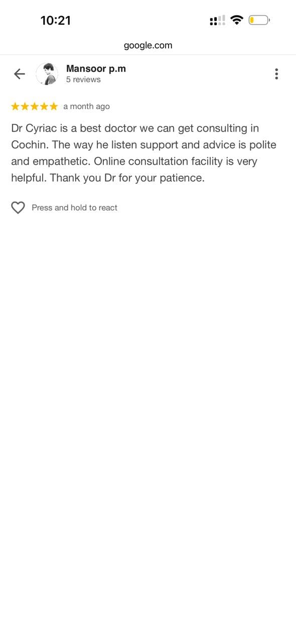 Patient testimonial 2