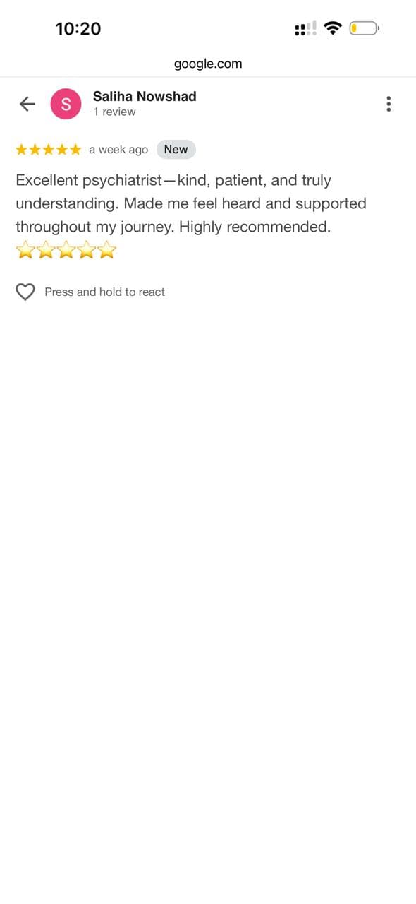 Patient testimonial 5