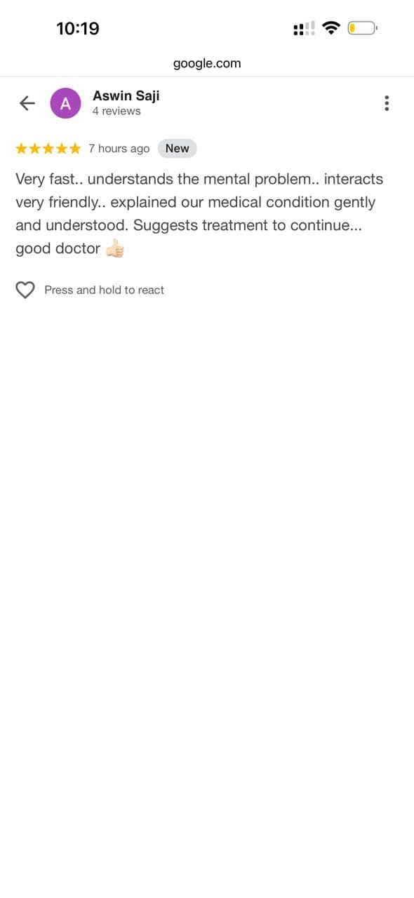 Patient testimonial 8