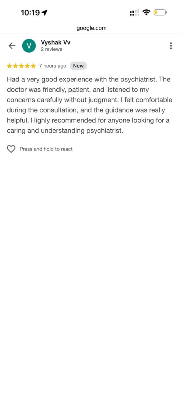 Patient testimonial 9