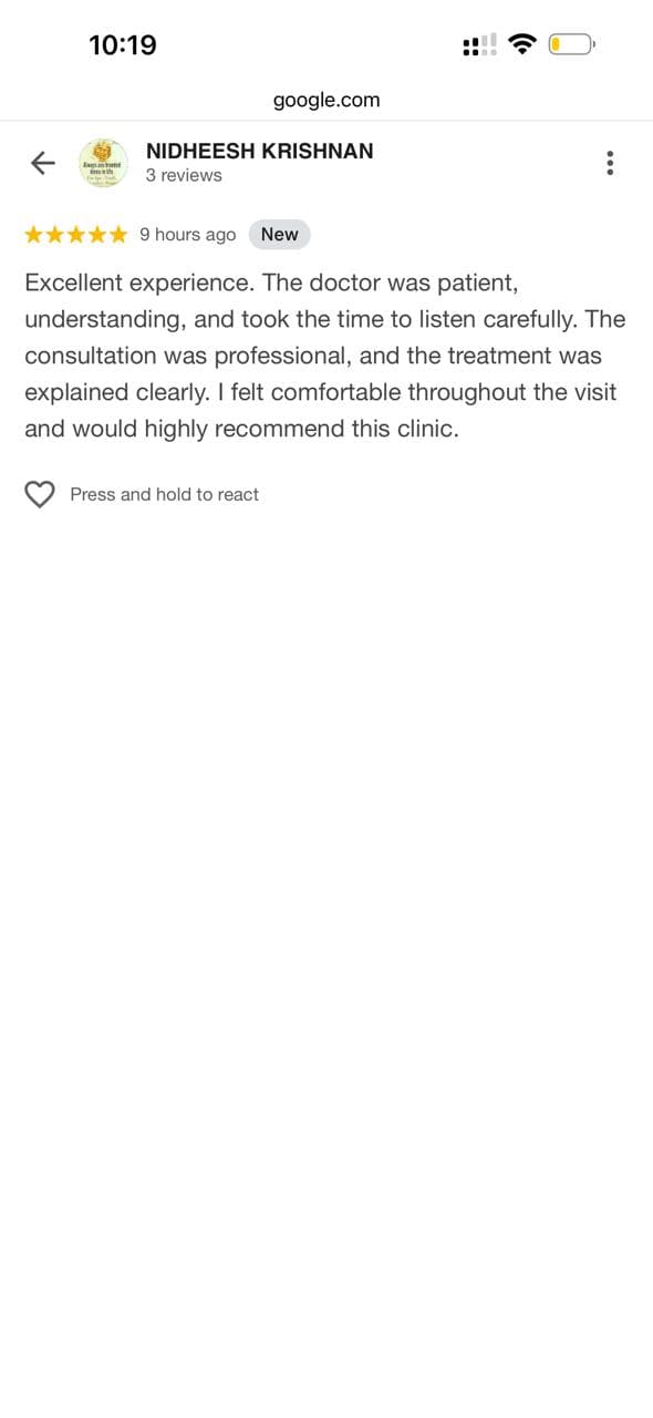Patient testimonial 7