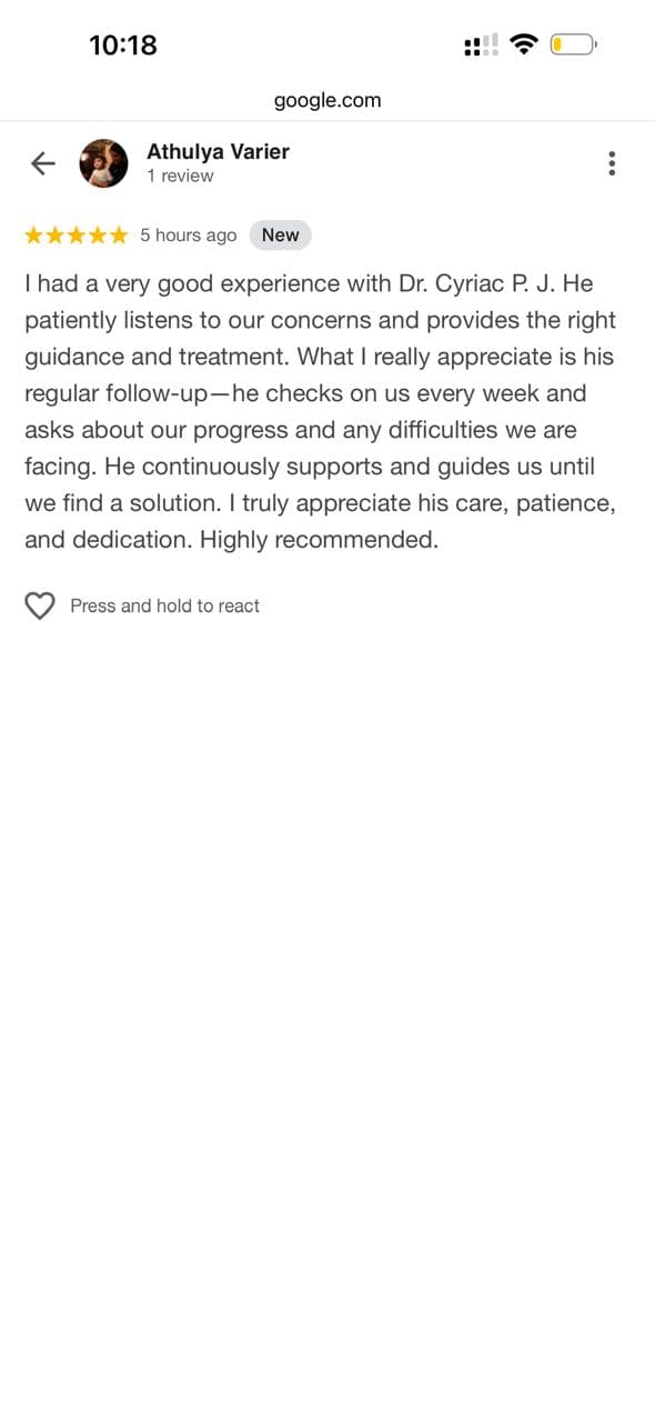 Patient testimonial 11