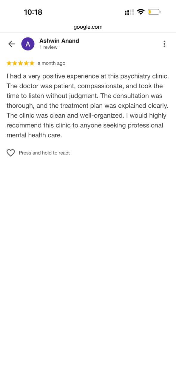 Patient testimonial 12